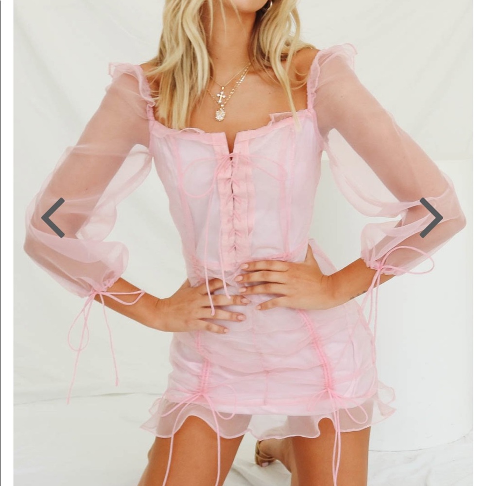 Must Be The Place Pink Mini Dress